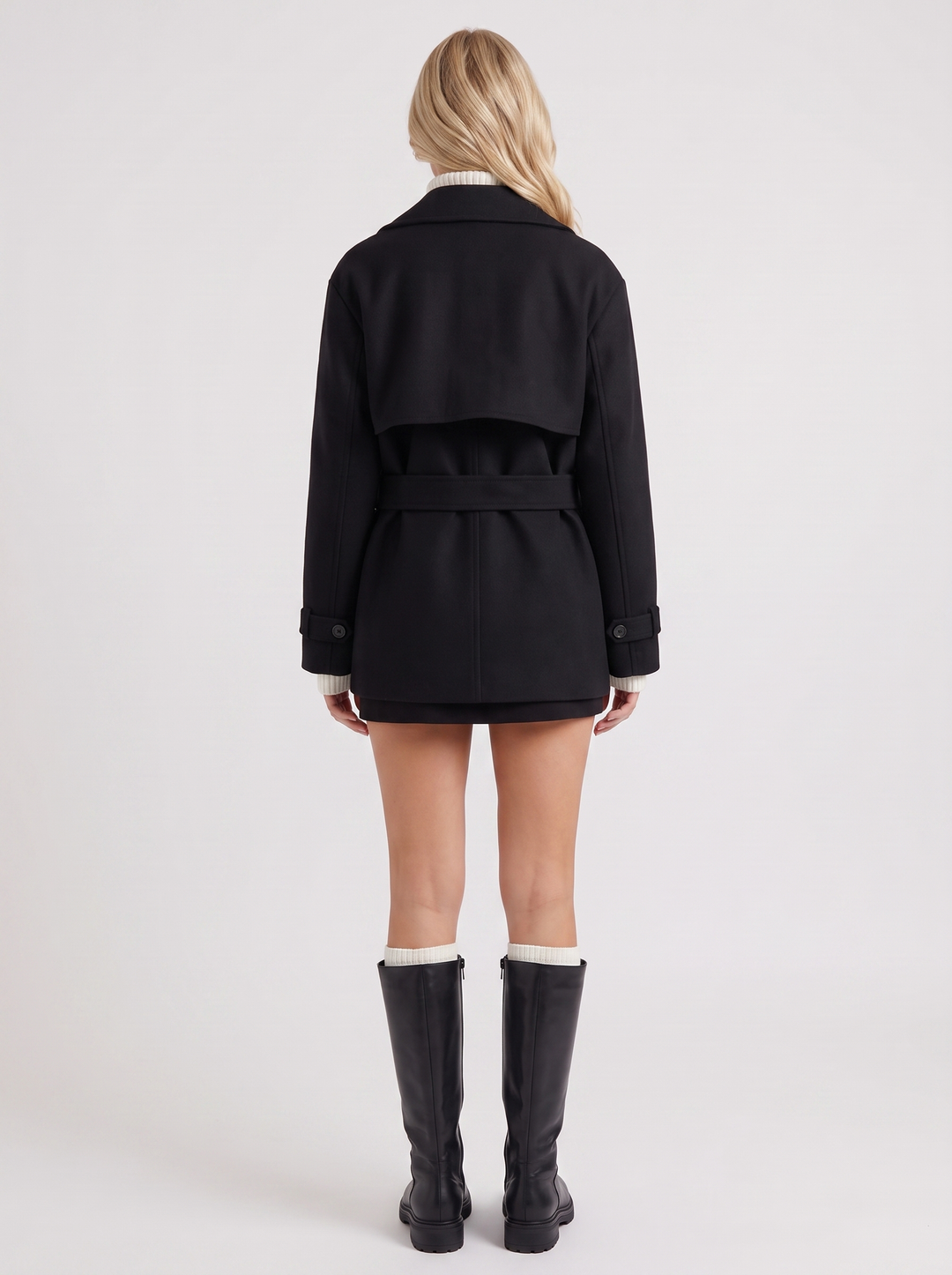 Sienna | Peacoats Womens Black Double Breasted