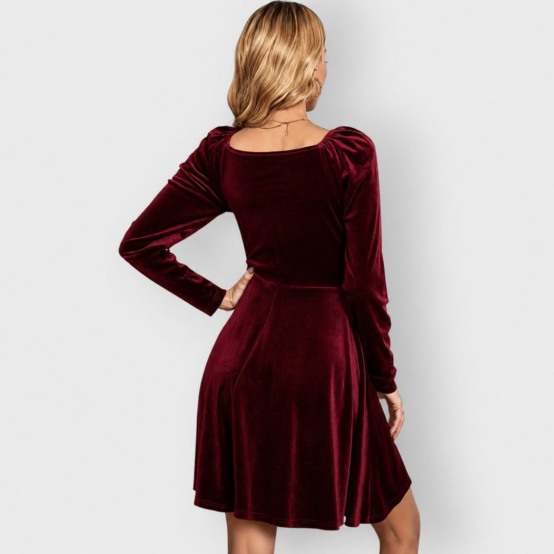 Bronte | Velvet Wrap Mini Dress