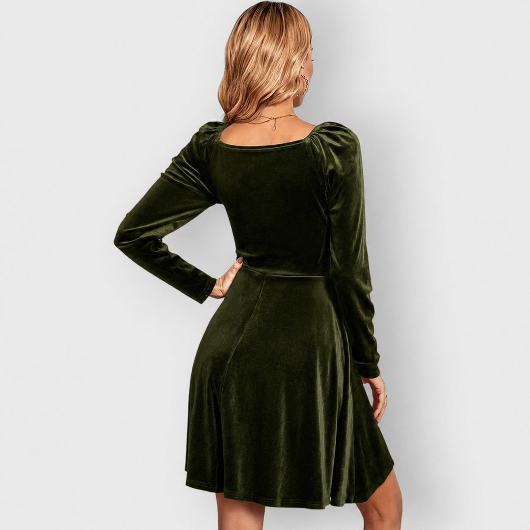 Bronte | Velvet Wrap Mini Dress