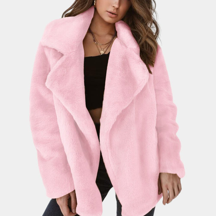 Ivy | Relaxed Faux Fur Long Sleeve Coat