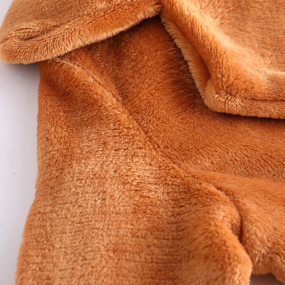 Ivy | Relaxed Faux Fur Long Sleeve Coat