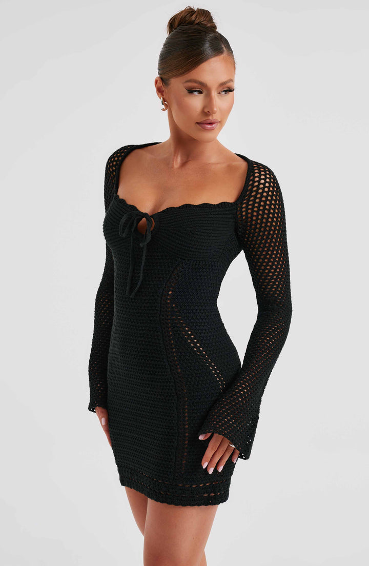 Bronte | Long Sleeve Knit Mini Dress