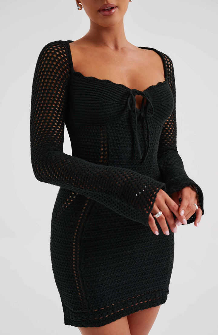 Bronte | Long Sleeve Knit Mini Dress