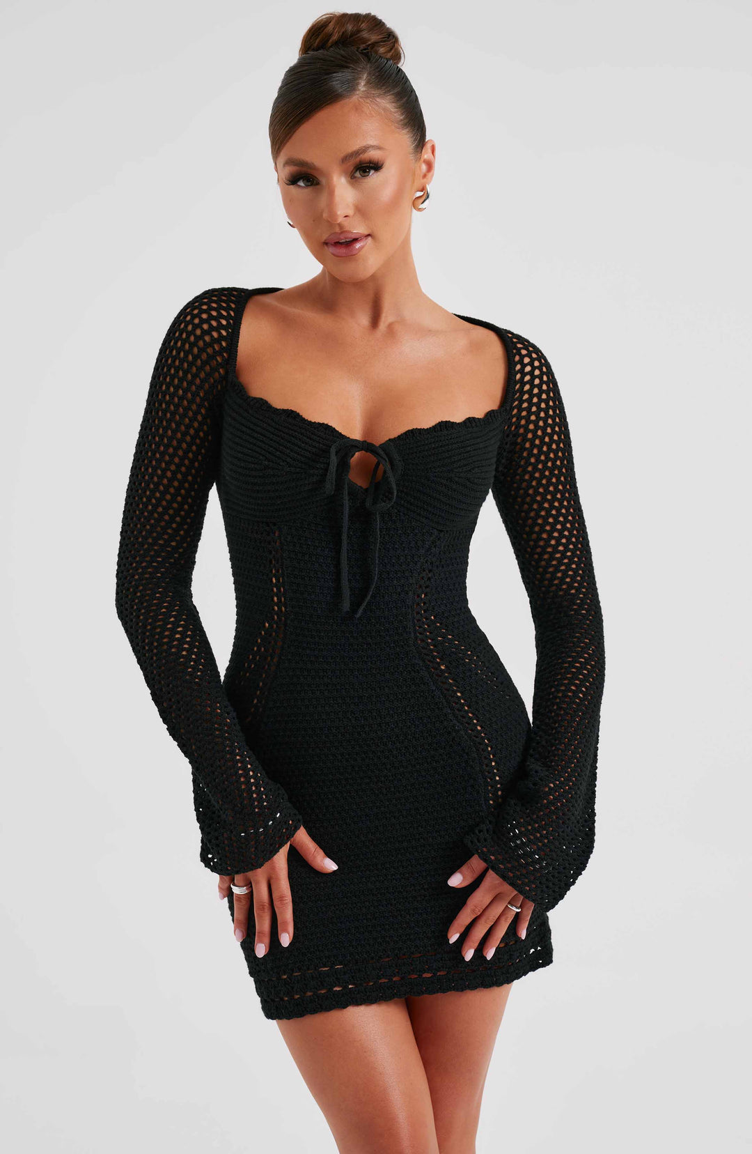 Bronte | Long Sleeve Knit Mini Dress