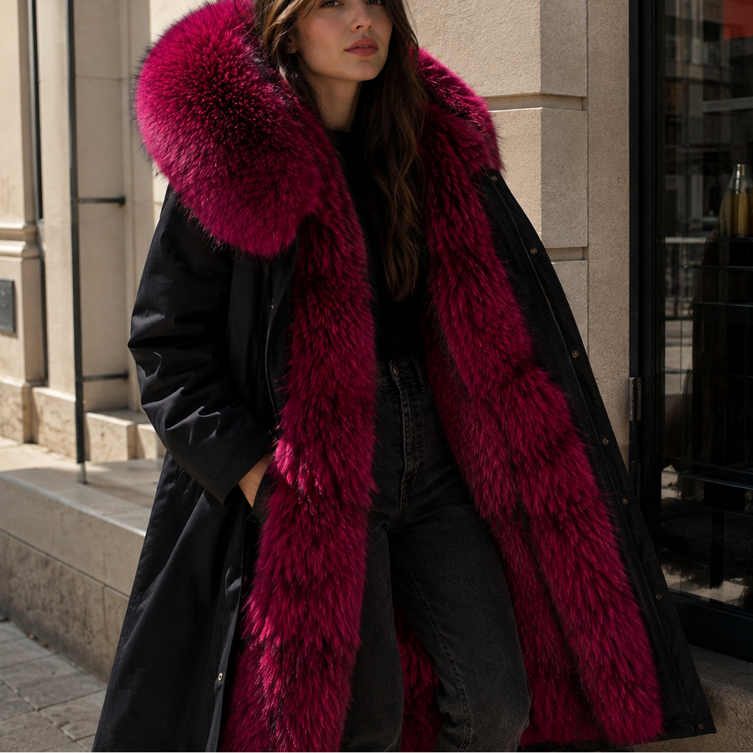 Juno womens faux fur lined hooded parka