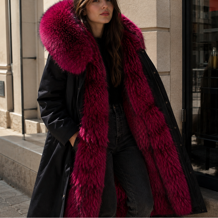 Juno womens faux fur lined hooded parka