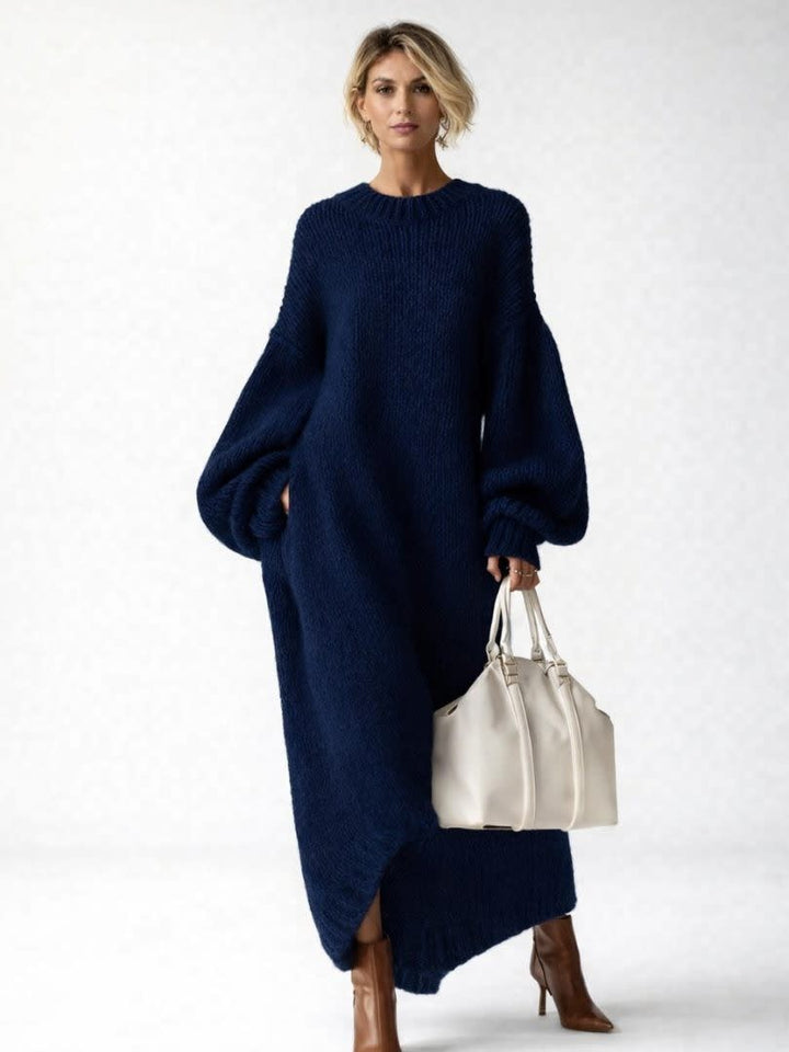 Georgia | Oversized Chunky Knit Maxi Dress