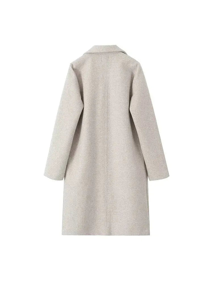 Rowan | Long Sleeve Wool Blend Coat