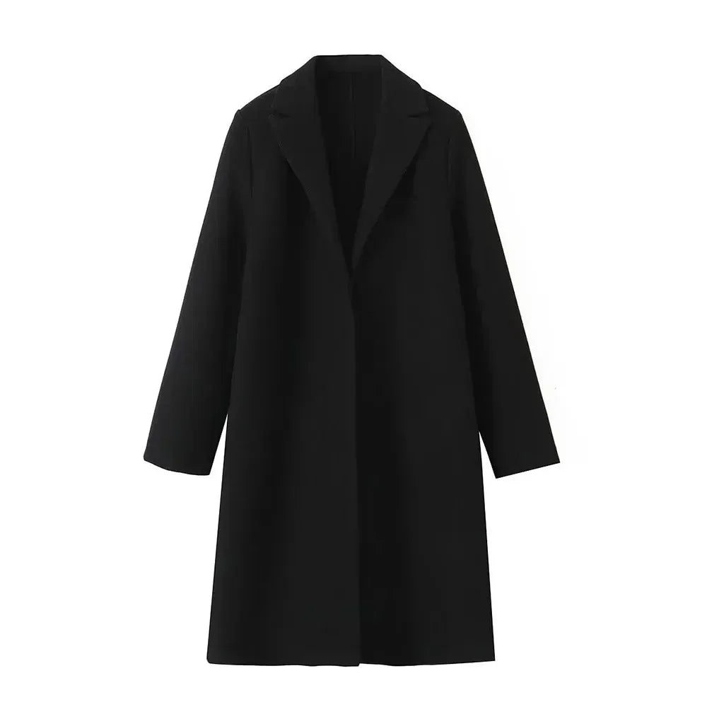 Rowan | Long Sleeve Wool Blend Coat