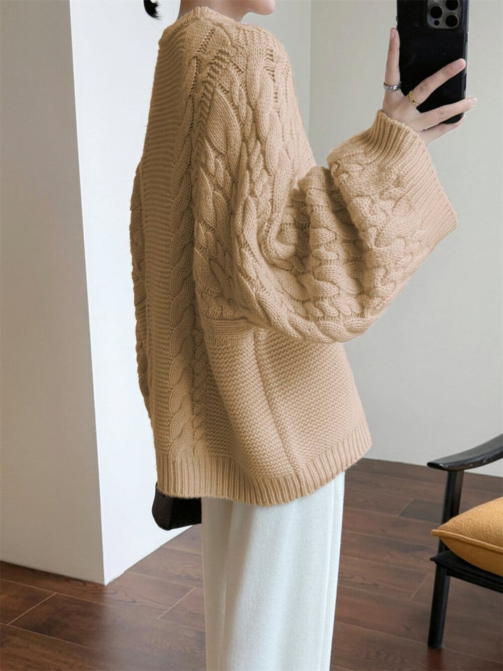 Freya | Oversized Cable Knit Jumper