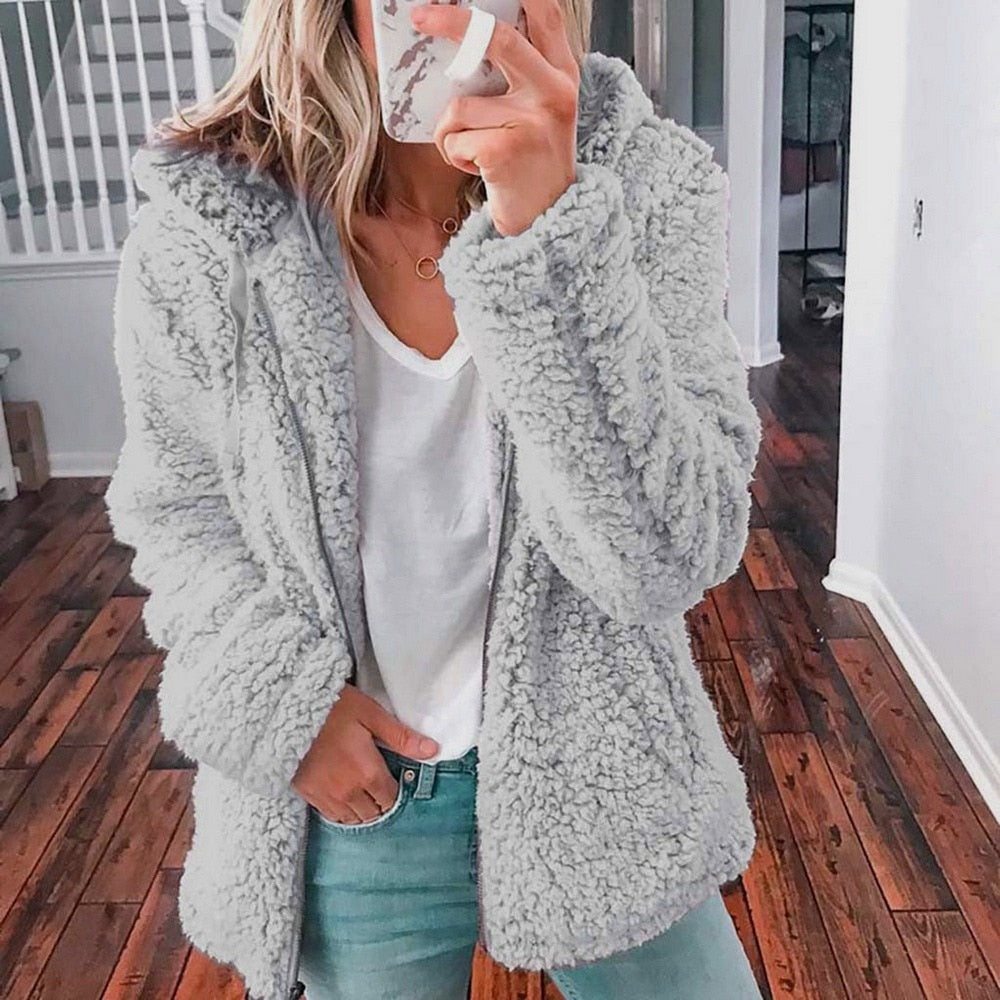 Isla | Womens Hooded Fleece Zip Jacket