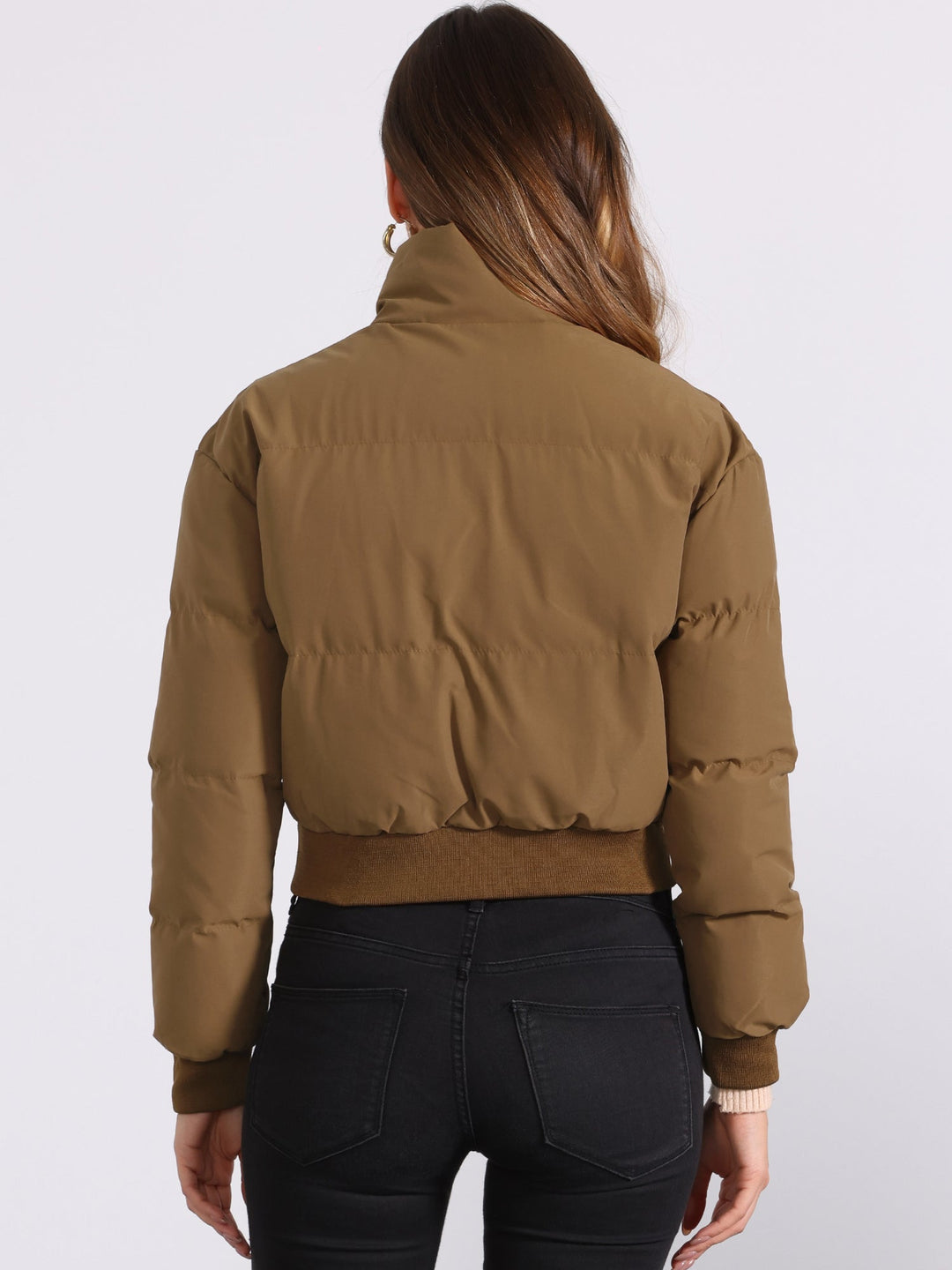 Hattie | Cropped Zip Puffer Jacket