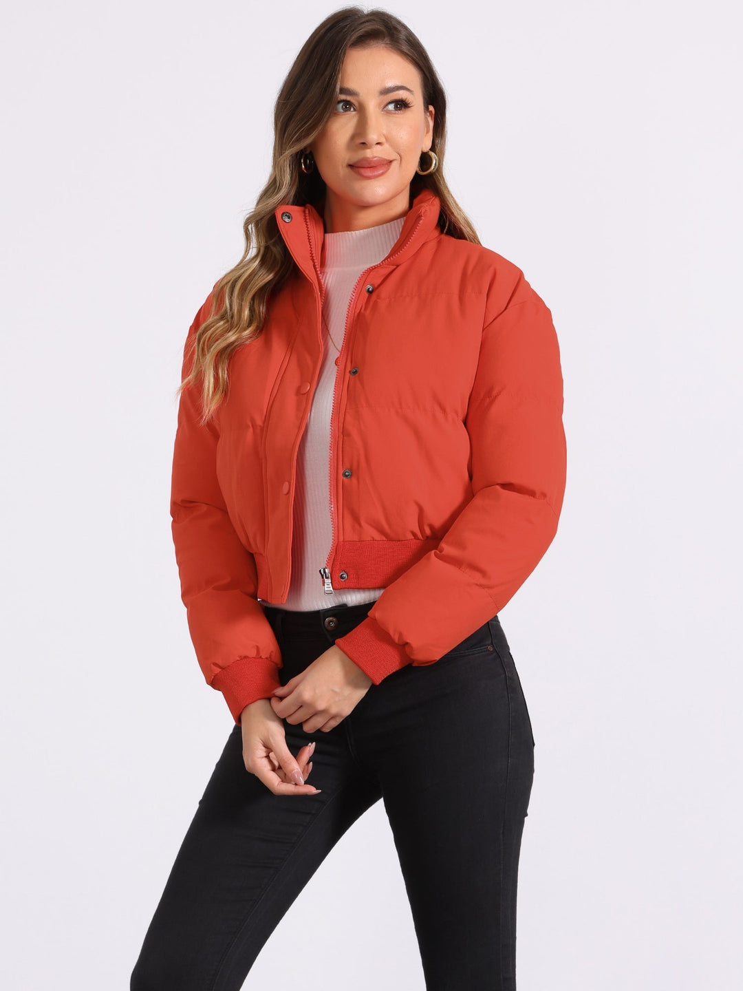 Hattie | Cropped Zip Puffer Jacket
