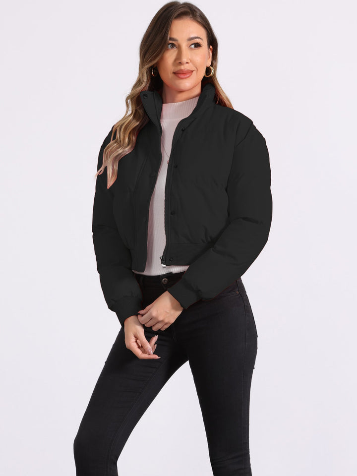 Hattie | Cropped Zip Puffer Jacket