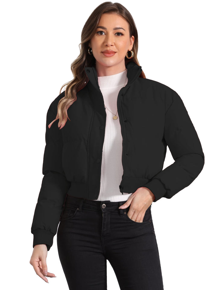 Hattie | Cropped Zip Puffer Jacket