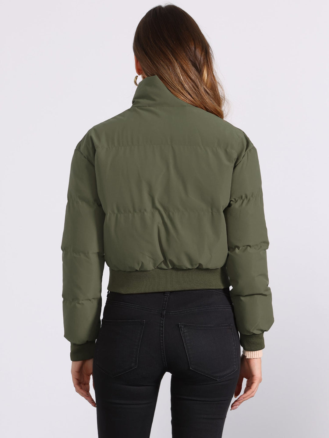 Hattie | Cropped Zip Puffer Jacket