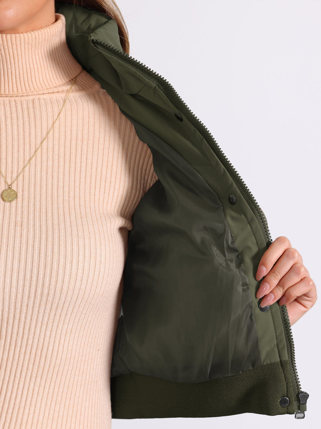 Hattie | Cropped Zip Puffer Jacket