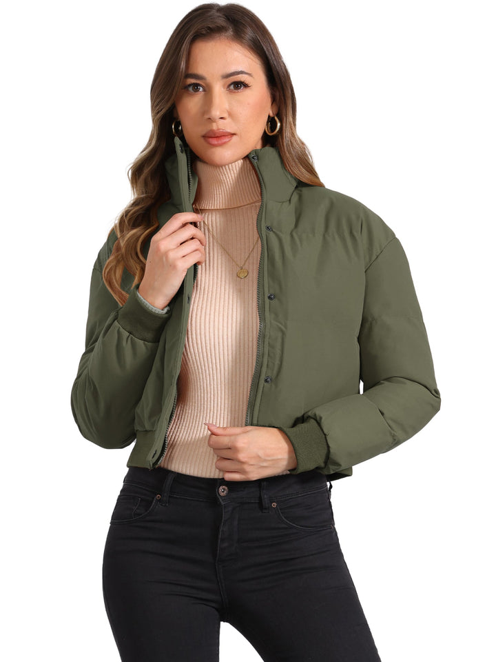 Hattie | Cropped Zip Puffer Jacket