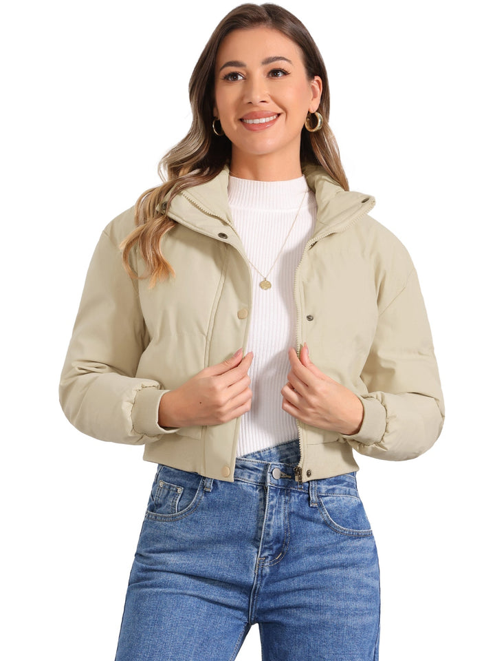 Hattie | Cropped Zip Puffer Jacket