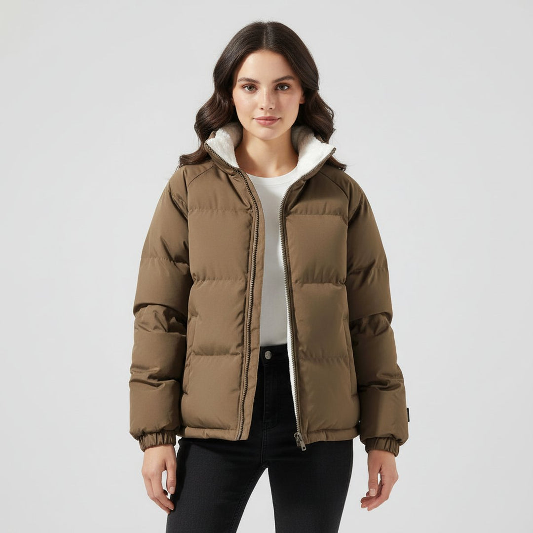 Jessie | Quilted Puffer Jacket with Sherpa Lining