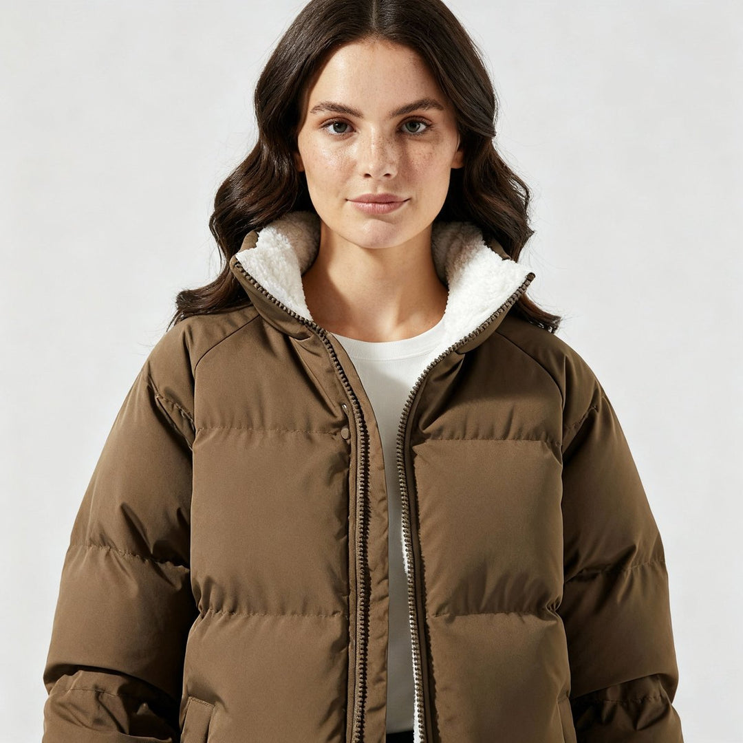 Jessie | Quilted Puffer Jacket with Sherpa Lining