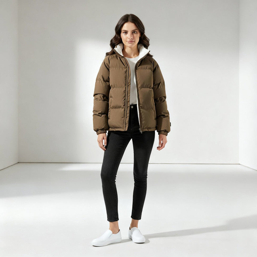 Jessie | Quilted Puffer Jacket with Sherpa Lining