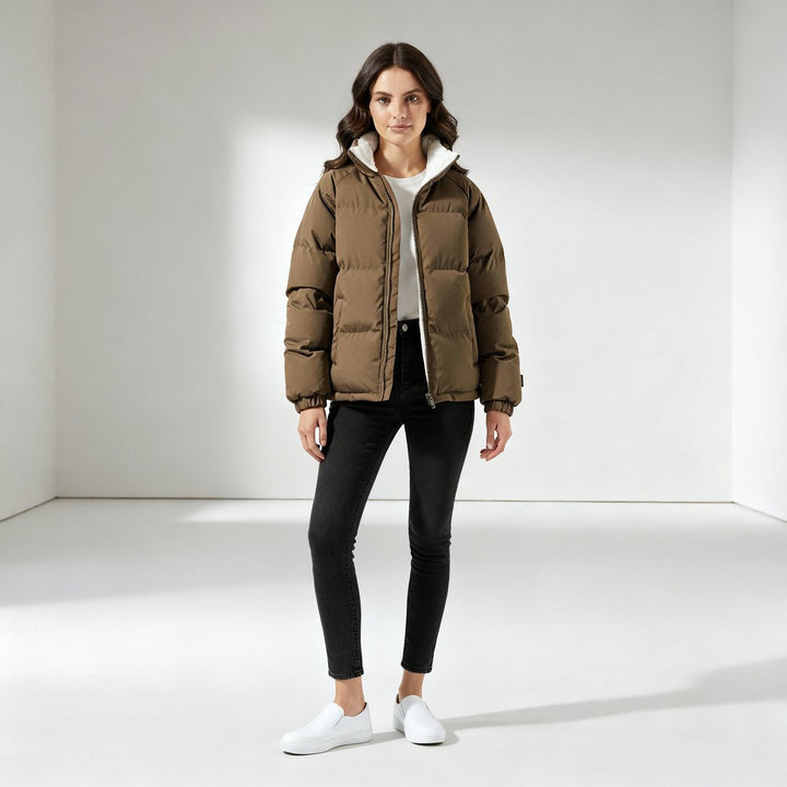 Jessie | Quilted Puffer Jacket with Sherpa Lining