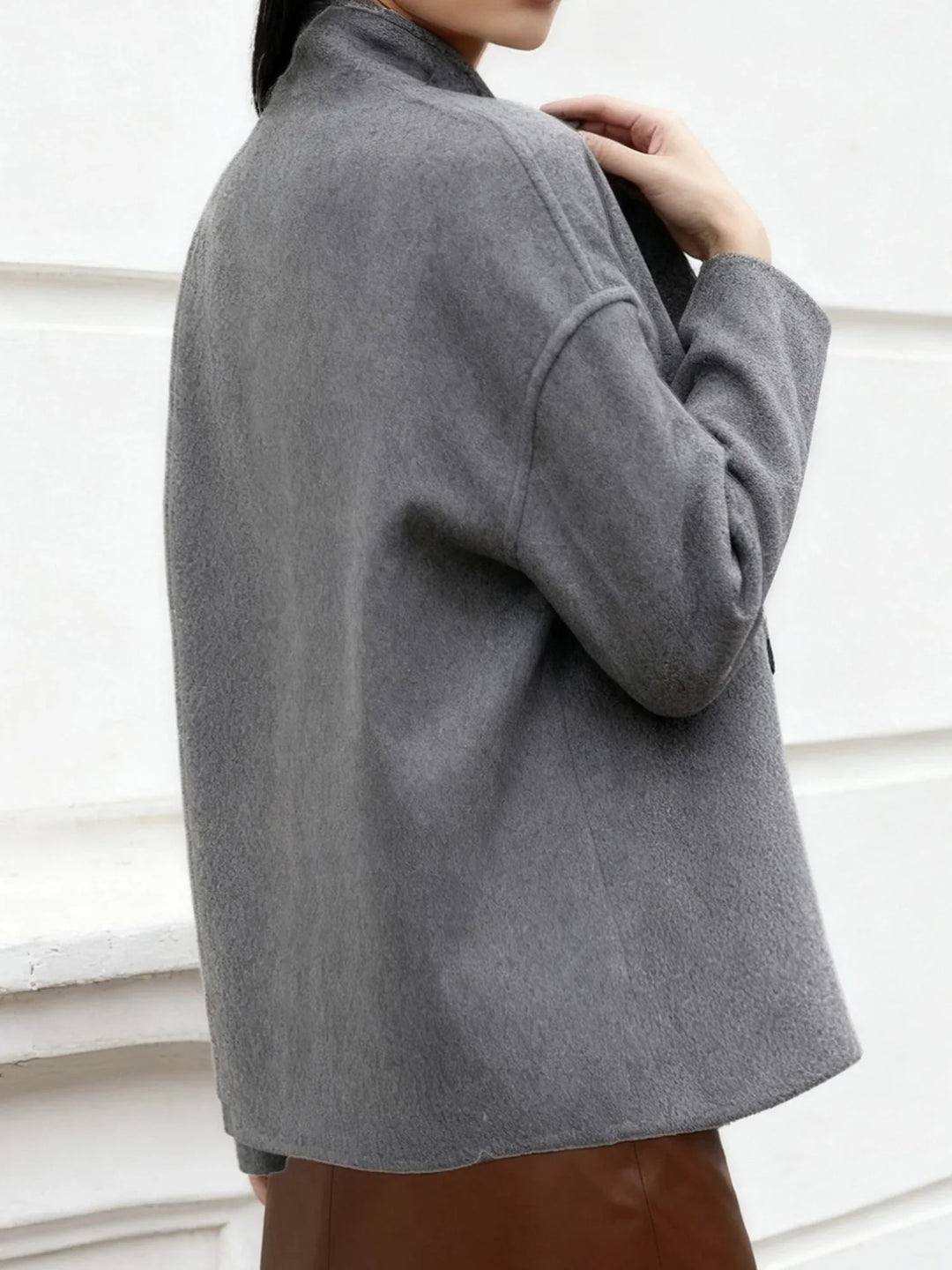 Beatrice | Double-Breasted Wool Blend Peacoat