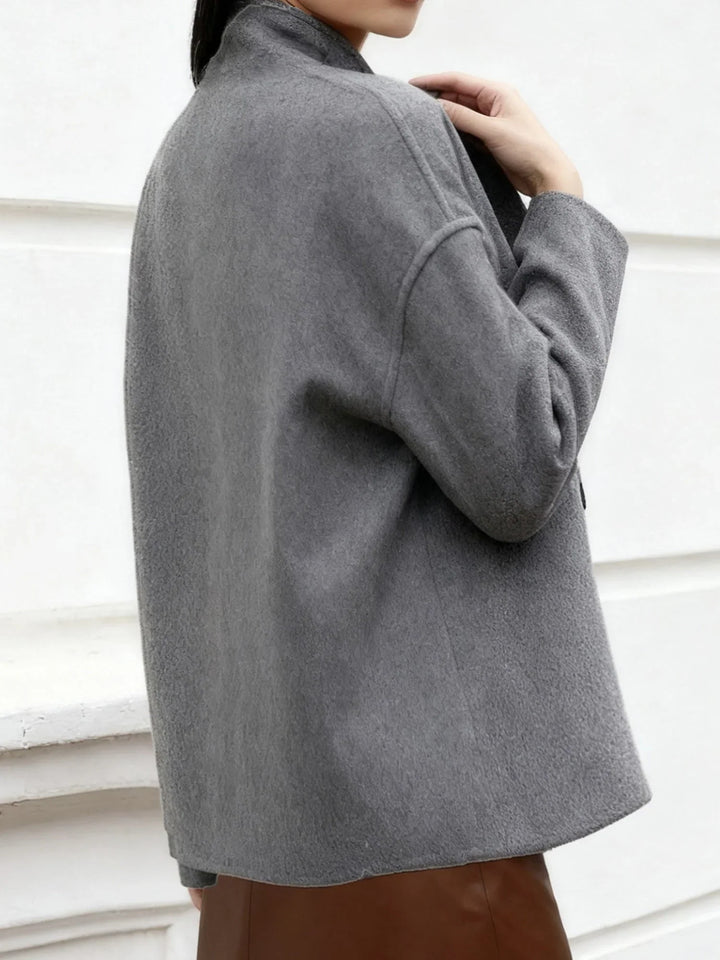 Beatrice | Double-Breasted Wool Blend Peacoat