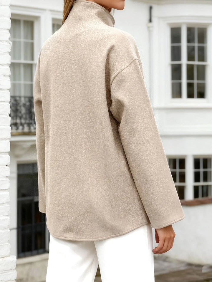 Beatrice | Double-Breasted Wool Blend Peacoat