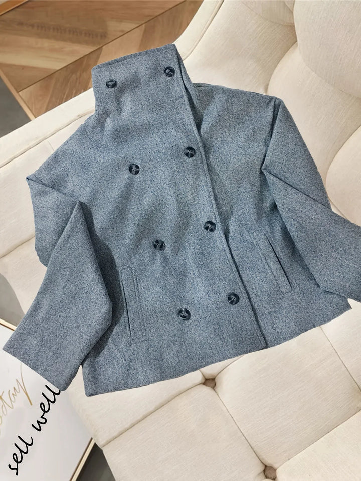 Alice | Double-Breasted Relaxed Collared Jacket