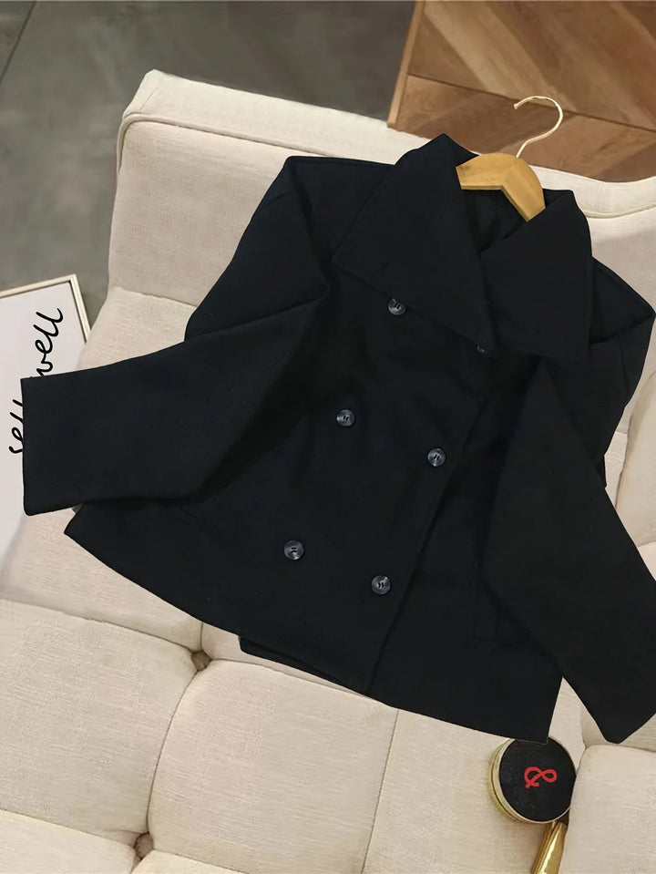 Alice | Double-Breasted Relaxed Collared Jacket