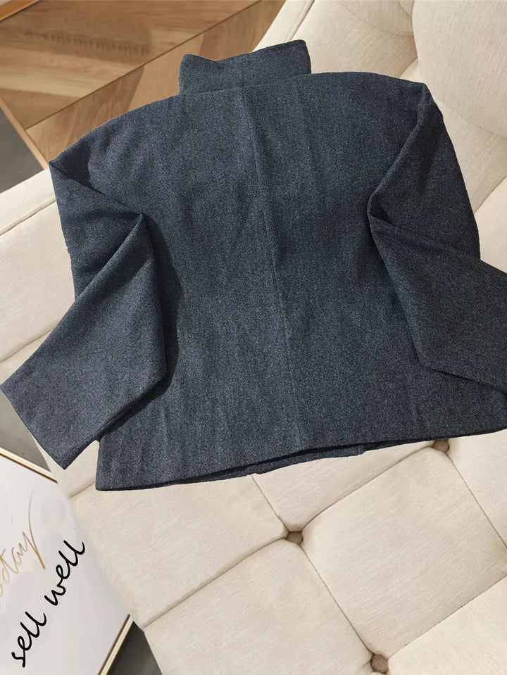 Alice | Double-Breasted Relaxed Collared Jacket