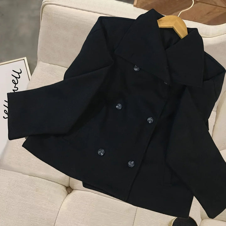 Alice | Double-Breasted Relaxed Collared Jacket