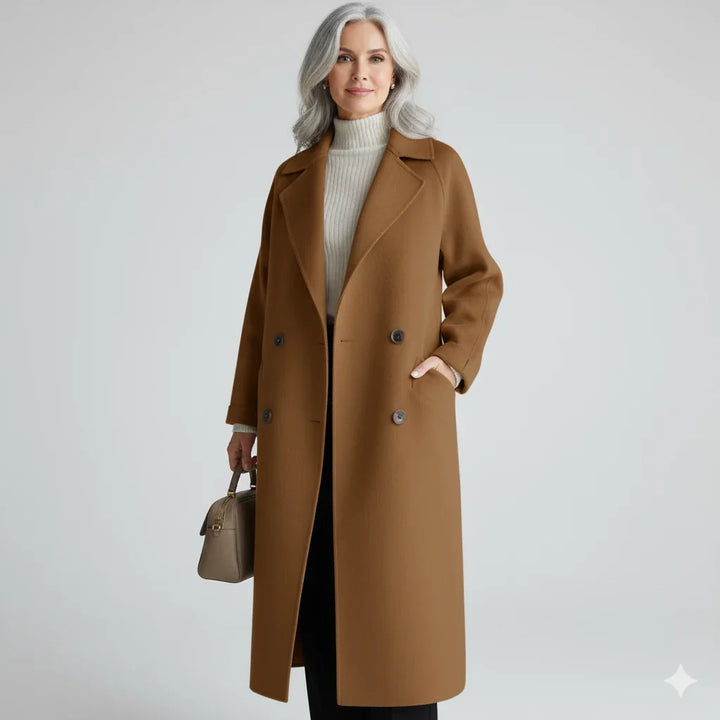 Verity | Peacoats Double Breasted Wool Blend Long Coat
