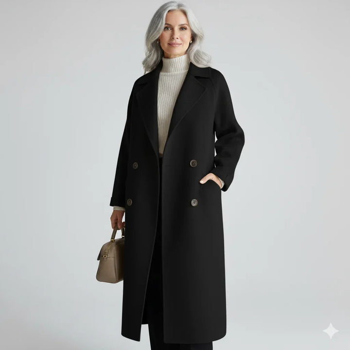 Verity | Peacoats Double Breasted Wool Blend Long Coat