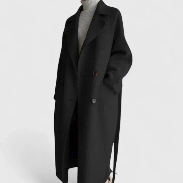 Verity | Peacoats Double Breasted Wool Blend Long Coat