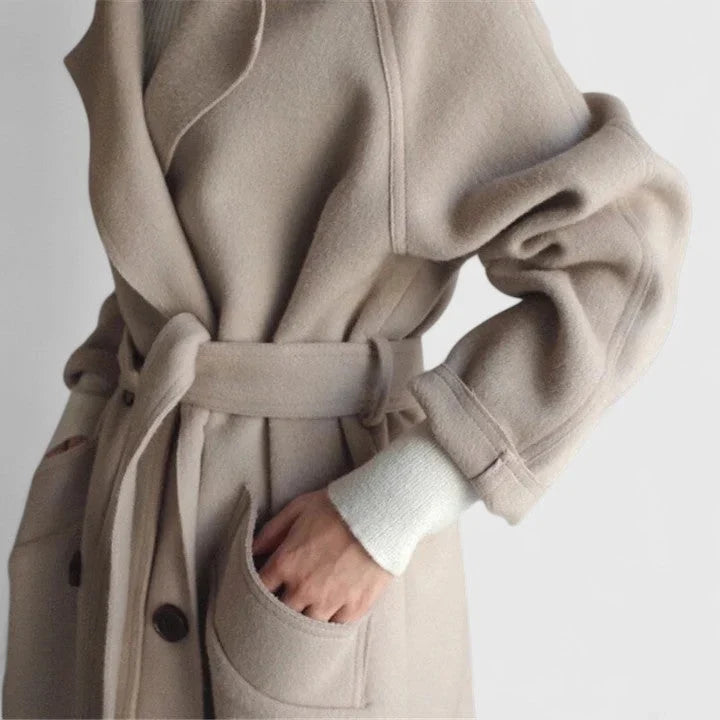 Verity | Peacoats Double Breasted Wool Blend Long Coat