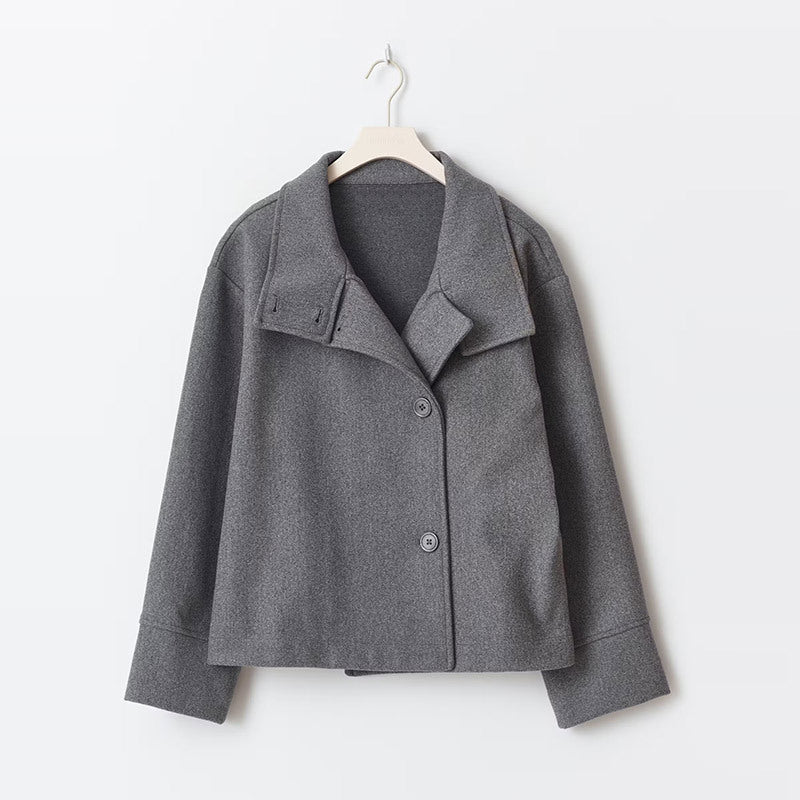 Millie | Womens Oversized Collared Button Coat