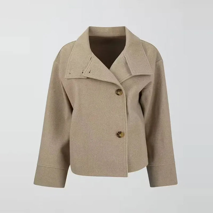 Millie | Womens Oversized Collared Button Coat
