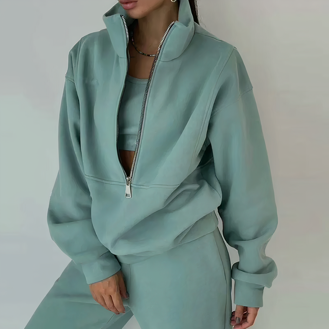 Rosie | Womens Relaxed Zip Tracksuit Top