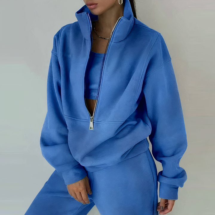 Rosie | Womens Relaxed Zip Tracksuit Top