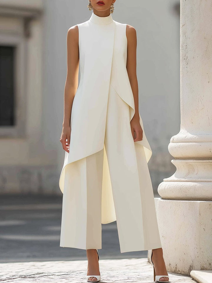 Sophia | Asymmetric Wide Leg Trouser Co-Ord Set